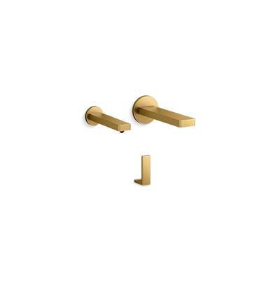 Kohler Touchless lavatory faucet and soap dispenser for ConstellationE lavatory system, 0.5 gpm - Vibrant Brushed Moderne Brass