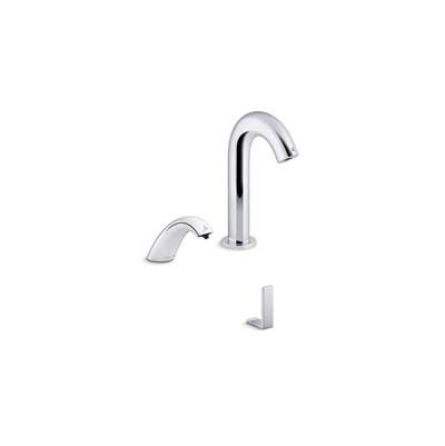Kohler Obloe Curve Touchless Lavatory Faucet and Soap Dispenser with Kinesis Sensor Technology,...