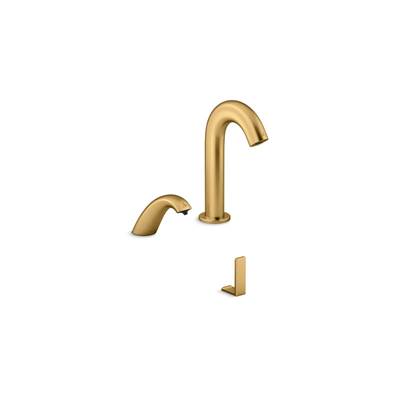 Kohler Touchless lavatory faucet and soap dispenser for ConstellationE lavatory system, 0.5 gpm - Vibrant Brushed Moderne Brass