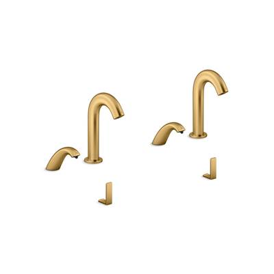 Kohler Touchless lavatory faucets and soap dispensers for ConstellationE lavatory system, 0.5 gpm - Vibrant Brushed Moderne Brass
