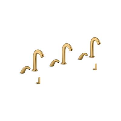 Kohler Touchless lavatory faucets and soap dispensers for ConstellationE lavatory system, 0.5 gpm - Vibrant Brushed Moderne Brass