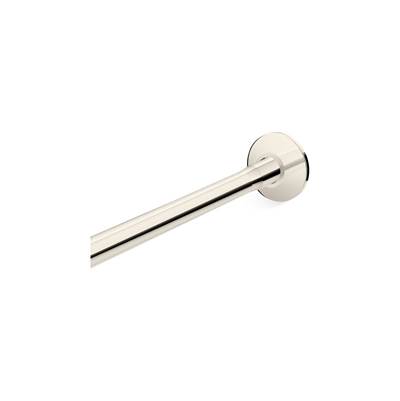 Expanse Curved shower rod - transitional design - Vibrant Polished Nickel