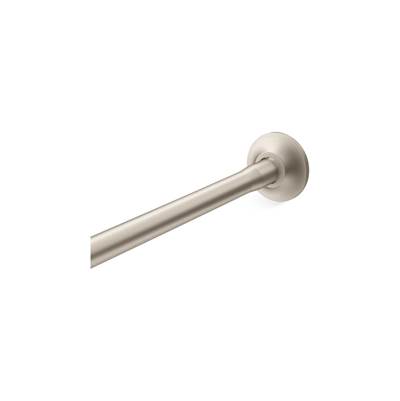 Expanse Curved shower rod - transitional design - Vibrant Brushed Nickel