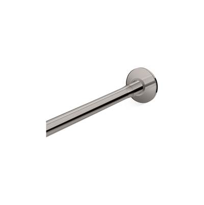 Expanse Curved shower rod - transitional design - Vibrant Titanium