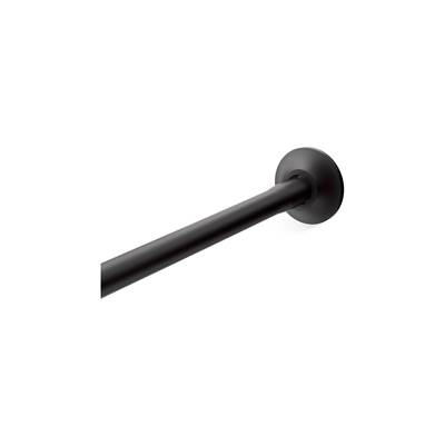 Expanse Curved shower rod - transitional design - Matte Black