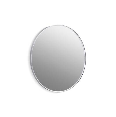 Essential 36'' round framed mirror - Polished Chrome