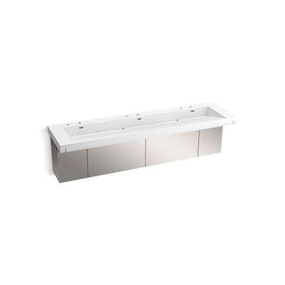 ConstellationE 90'' wall-mount trough lavatory system