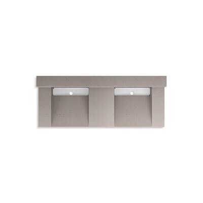 ConstellationE 60'' wall-mount basin lavatory system with backsplash