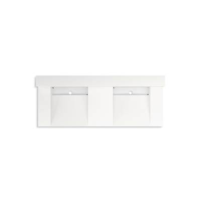 ConstellationE 60'' wall-mount basin lavatory system with backsplash