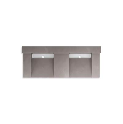 ConstellationE 60'' wall-mount basin lavatory system with backsplash