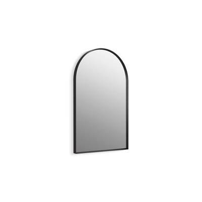 Essential 20'' x 32'' arched framed mirror - Matte Black