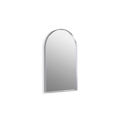 Essential 20'' x 32'' arched framed mirror - Polished Chrome