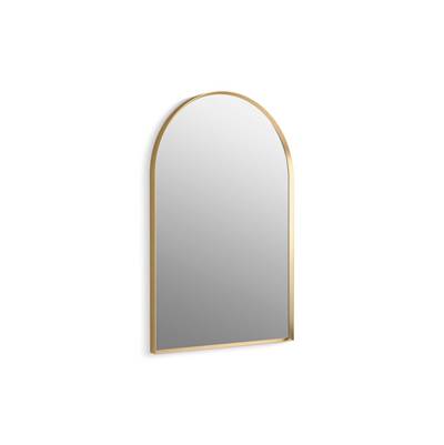 Essential 24'' x 36'' arched framed mirror - Moderne Brushed Gold