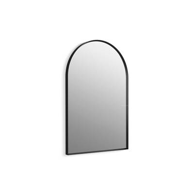 Essential 24'' x 36'' arched framed mirror - Matte Black