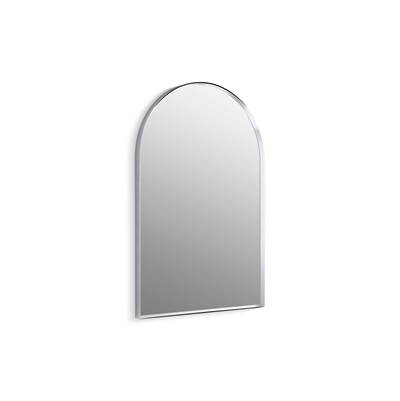 Essential 24'' x 36'' arched framed mirror - Polished Chrome