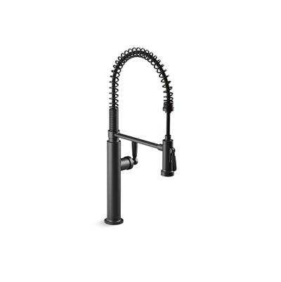 EdalynE by Studio McGee Semi-professional kitchen sink faucet with two-function sprayhead - Matte Black