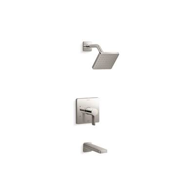 Kohler Parallel Rite-temp Bath and Shower Trim Kit, 1.75 Gpm - Vibrant Polished Nickel