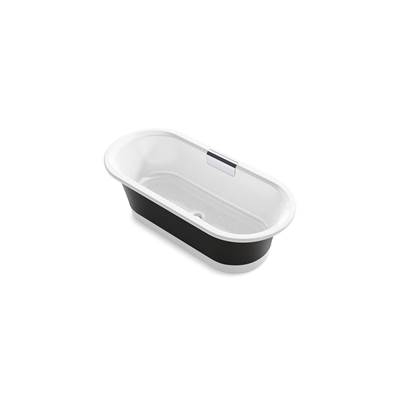 Kohler VoluteE 63'' x 28-3/8'' freestanding bath with base - White