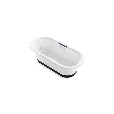 Kohler VoluteE 63'' x 28-3/8'' freestanding bath with base - White