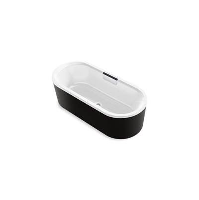 Kohler VoluteE 63'' x 28-3/8'' freestanding bath with shroud - White