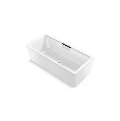 Kohler VoluteE 63'' x 28-3/8'' freestanding bath with shroud - White