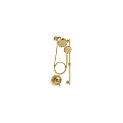 Kohler Purist Showering Kit, 2.5 gpm - Vibrant Brushed Moderne Brass