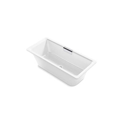 Kohler VoluteE 63'' x 28-3/8'' freestanding bath with base - White