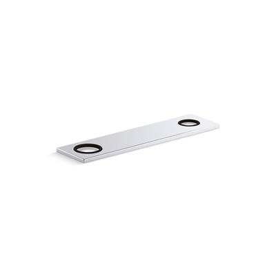 8'' two-hole escutcheon plate for InsightE and Kinesis lavatory faucets and soap dispensers