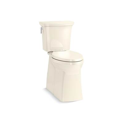 Corbelle Tall ContinuousClean two-piece elongated toilet with skirted trapway, 1.28 gpf