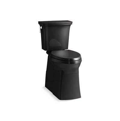 Corbelle Tall ContinuousClean two-piece elongated toilet with skirted trapway, 1.28 gpf