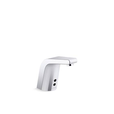 Kohler Sculpted Touchless single-hole lavatory faucet with InsightE sensor technology, AC-powered, less drain, 0.35 gpm - Polished Chrome