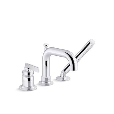 CastiaE by Studio McGee Deck-mount bath faucet with handshower