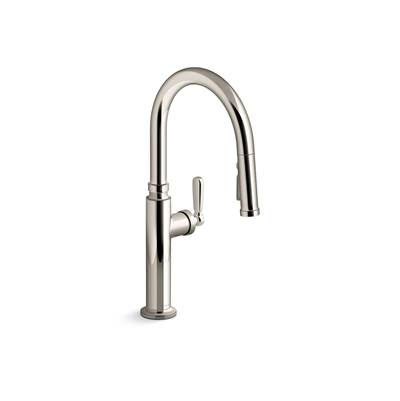EdalynE by Studio McGee Pull-down kitchen sink faucet with three-function sprayhead - Vibrant Polished Nickel