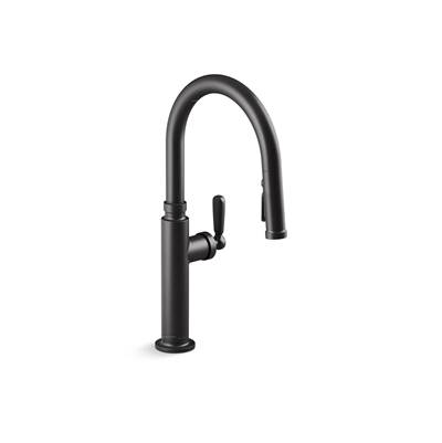 EdalynE by Studio McGee Pull-down kitchen sink faucet with three-function sprayhead - Matte Black