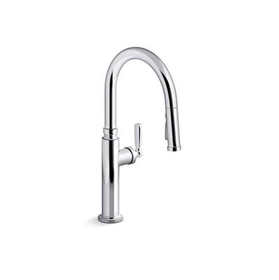 EdalynE by Studio McGee Pull-down kitchen sink faucet with three-function sprayhead - Polished Chrome