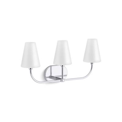 Kohler Kernene By Studio Mcgee Three-light Sconce - Polished Chrome