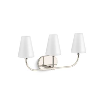Kohler Kernene By Studio Mcgee Three-light Sconce - Polished Nickel