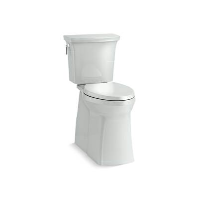 Corbelle Tall ContinuousClean two-piece elongated toilet with skirted trapway, 1.28 gpf