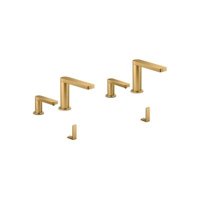 Kohler Touchless lavatory faucets and soap dispensers for ConstellationE lavatory system, 0.5 gpm - Vibrant Brushed Moderne Brass