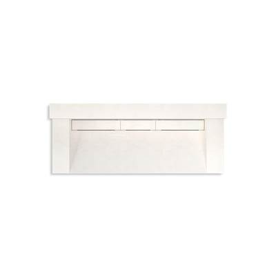 ConstellationE 60'' wall-mount trough lavatory system with backsplash
