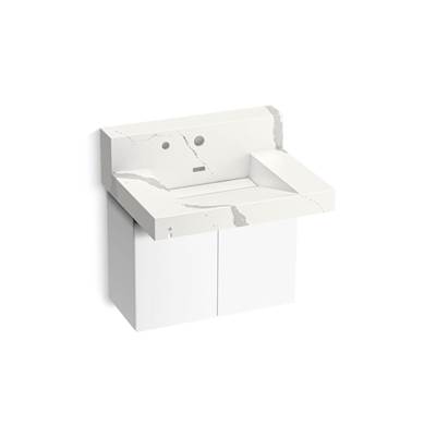 ConstellationE 30'' wall-mount lavatory system with backsplash
