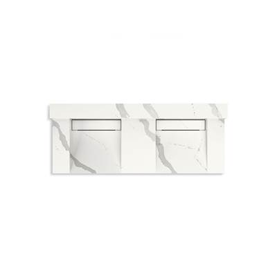 ConstellationE 60'' wall-mount basin lavatory system with backsplash