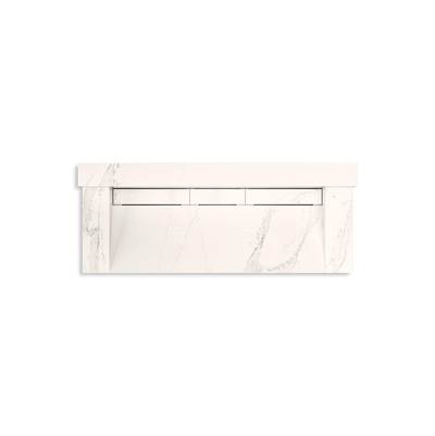 ConstellationE 60'' wall-mount trough lavatory system with backsplash