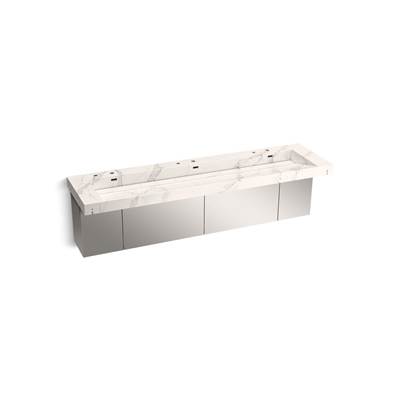 ConstellationE 90'' wall-mount trough lavatory system