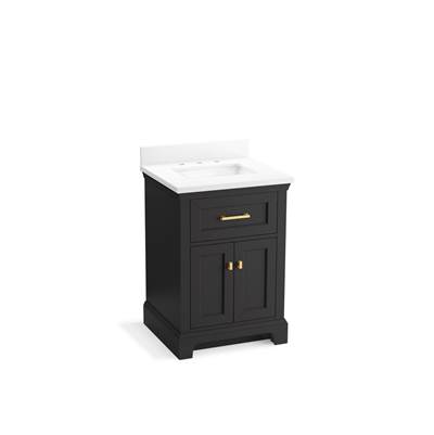 CharlemontE 24'' bathroom vanity cabinet with sink and quartz top