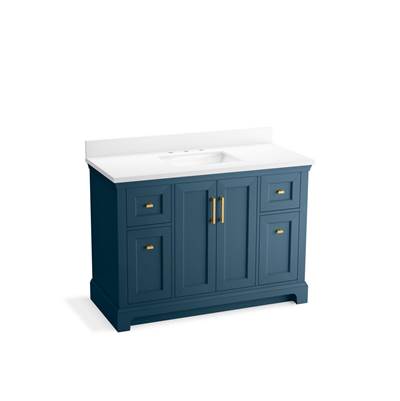 CharlemontE 48'' bathroom vanity cabinet with sink and quartz top