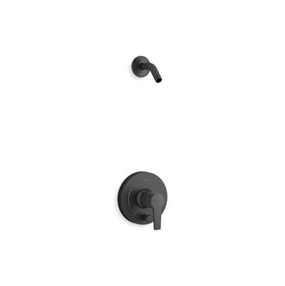 Kohler Pitch Rite-temp Shower Trim Kit with Push-button Diverter, Less Showerhead - Matte Black