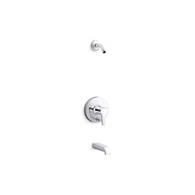 Kohler Pitch Rite-temp Bath and Shower Trim Kit with Push-button Diverter, Without Showerhead -...