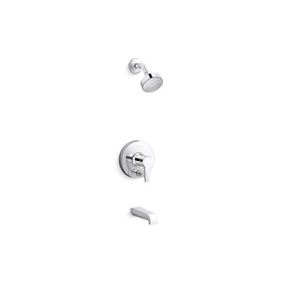 Kohler Pitch Rite-temp Bath and Shower Trim Kit with Push-button Diverter and Lever Handle, 2.5...