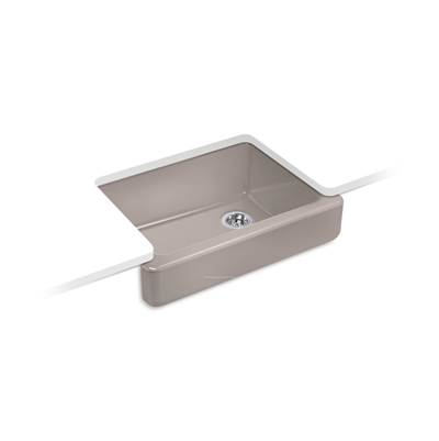 Kohler Whitehaven 29-1/2'' undermount single-bowl farmhouse kitchen sink - Truffle